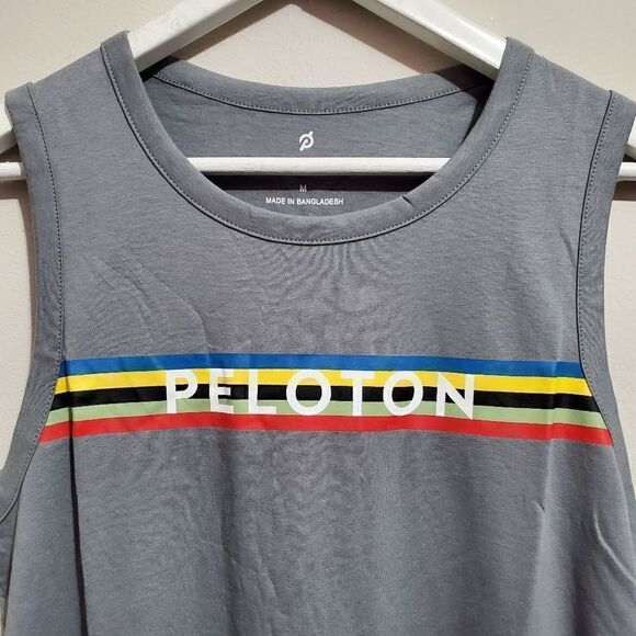 Peloton womens Sz Medium Stripes Tank Top  Multicolor NWT - Picture 3 of 9
